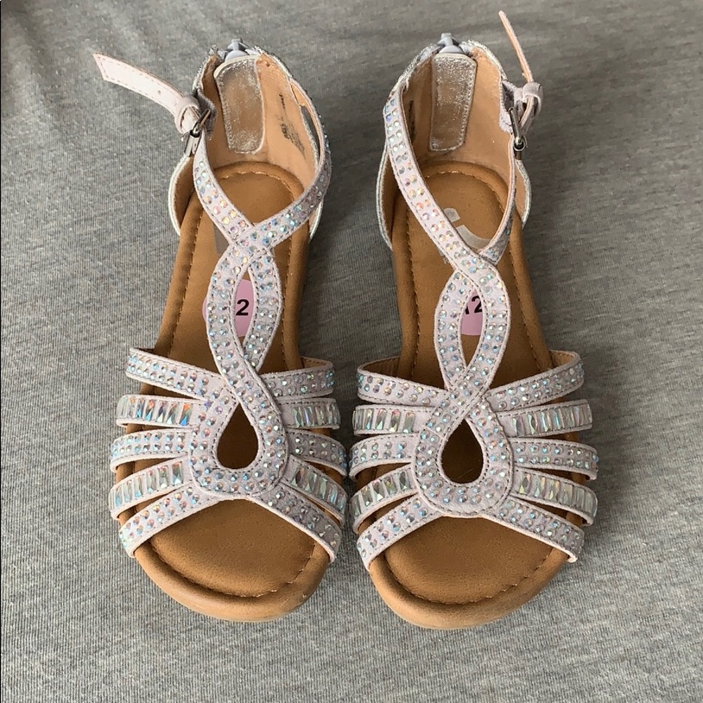 Report children’s sandals size 12 bedazzle zipper